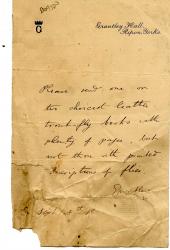 John Richard Brinsley Norton, Baron Grantley, Letter