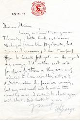 Autograph Letter Signed ('W L George') ,  novelist 