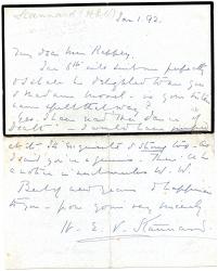 Autograph Note Signed "H.E.V. Stannard", novelist