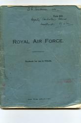 [RAF] Autograph Manuscript Notes for 'Deputy Controller's Course