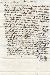 Autograph Letter Signed R. Bromley to the Duke of Hamilton [Minstrel's Gallery]