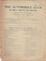 Automobile Club of Great Britain and Ireland, list of members, 1901