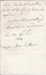  ALS from the bluestocking sculptor and author Anne Seymour Damer