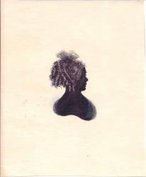 Eight original silhouettes of eighteenth-century head and shoulder profiles