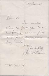 Autograph Note Signed from the Punch illustrator Charles Keene 