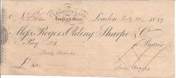 Autograph Signature of Samuel Rogers ['Saml Rogers'], 'the Banker Poet'