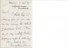 Autograph Letter Signed from Evangeline Florence