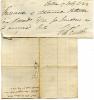 Manuscript Receipt Signed, Charles Chubb, locksmith and ship's ironmonger